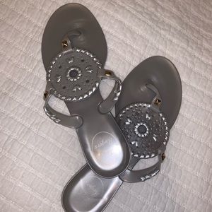 Jack Rodgers Silver Sandals